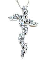 Halskette Sommer Dame Classici in Weißgold Diamante 0.75 Ct CROCE DIA CT 0.75 G/VVS - CROCE DIA CT 0.75 G/VVS